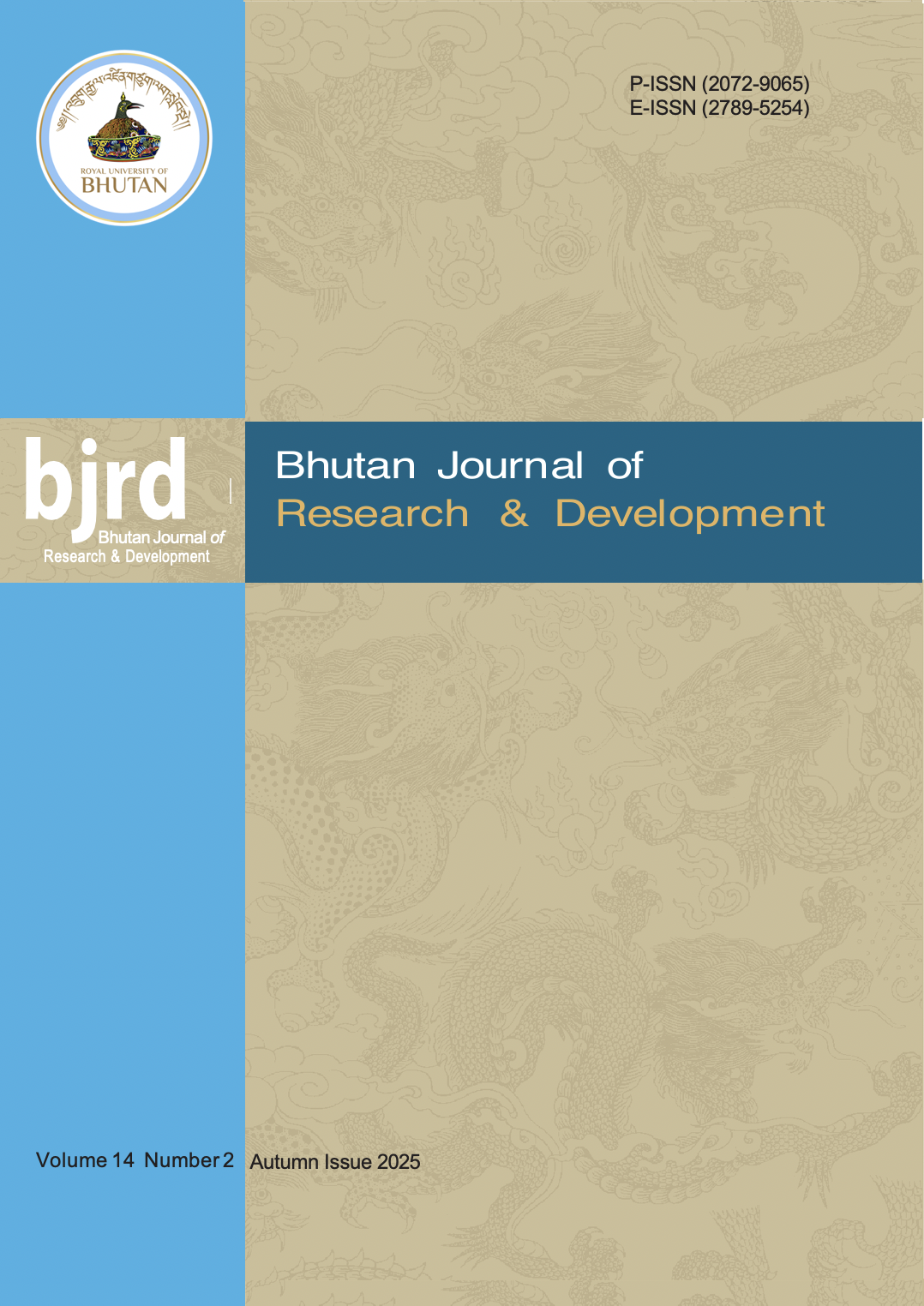 					View Vol. 14 No. 2 (2025): Bhutan Journal of Research and Development (BJRD) Autumn Issue
				